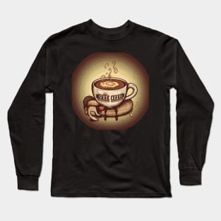 Geek Needs Caffeine Long Sleeve T-Shirt